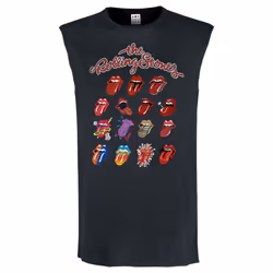 Amplified Mens Evolution The Rolling Stones Sleeveless Tank Top - XL, Charcoal