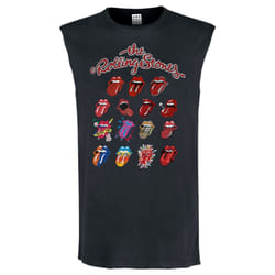 Amplified Mens Evolution The Rolling Stones Sleeveless Tank Top - XL, Charcoal