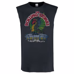 Amplified Mens 1972 The Rolling Stones Sleeveless Tank Top - XL, Charcoal