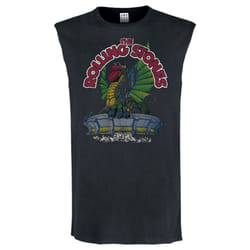 Amplified Mens 1972 The Rolling Stones Sleeveless Tank Top - XL, Charcoal