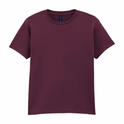 Gildan Childens/Kids SoftStyle Ringspun T-Shirt - 3-4 Years, Maroon