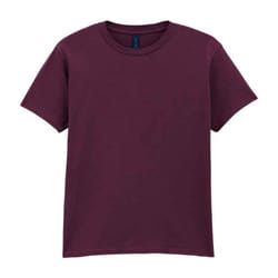 Gildan Childens/Kids SoftStyle Ringspun T-Shirt - 3-4 Years, Maroon