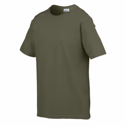 Gildan Childens/Kids SoftStyle Ringspun T-Shirt - 9-11 Years, Military Green