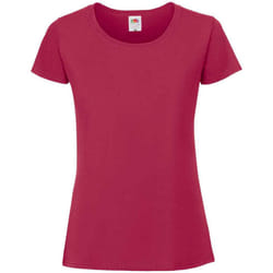 Fruit Of The Loom Womens/Ladies Iconic Ringspun Cotton T-Shirt - XS, Cranberry