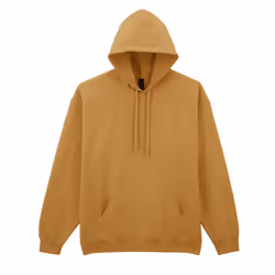 Gildan Mens Midweight Soft Touch Hoodie - 3XL, Mustard