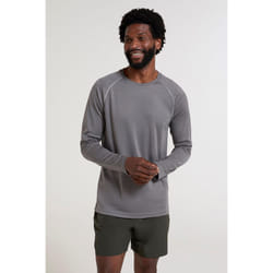 Mountain Warehouse Mens Endurance Long-Sleeved T-Shirt - XXL, Dark Grey