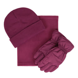Mountain Warehouse Womens/Ladies Snow Accessories Set - XS, Dark Purple