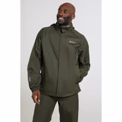Mountain Warehouse Mens Pakka II Waterproof Jacket - XXS, Dark Khaki
