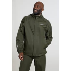 Mountain Warehouse Mens Pakka II Waterproof Jacket - XS, Dark Khaki