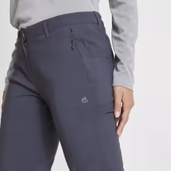 Craghoppers Womens/Ladies Kiwi Pro II Hiking Trousers - 8 UK R, Graphite