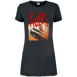 Amplified Womens/Ladies Self Titled Korn T-Shirt Dress - M, Charcoal