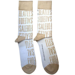 The Beatles Unisex Adult For Sale Text Repeat Socks