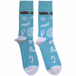 The Beatles Unisex Adult Magical Mystery Tour All You Need Is Love Socks - 7 UK-11 UK, Light Blue