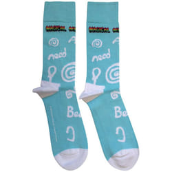 The Beatles Unisex Adult Magical Mystery Tour All You Need Is Love Socks - 7 UK-11 UK, Light Blue
