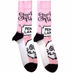 The Beatles Unisex Adult Strawberry Fields/Penny Lane Socks - 7 UK-11 UK, Pink