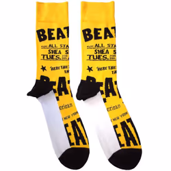 The Beatles Unisex Adult USA Socks - 7 UK-11 UK, Yellow