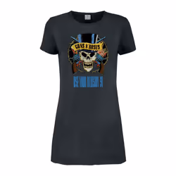 Amplified Womens/Ladies Use Your Illusion 91 Guns N Roses T-Shirt Dress - S, Charcoal