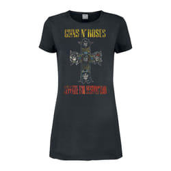 Amplified Womens/Ladies Appetite For Destruction Guns N Roses T-Shirt Dress - M, Charcoal