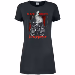 Amplified Womens/Ladies Wicked World Black Sabbath T-Shirt Dress - M, Charcoal