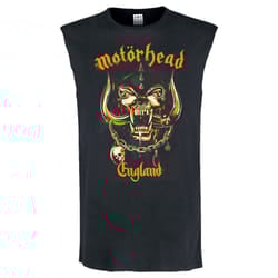 Amplified Mens England Motorhead Tank Top - XS, Charcoal/Bronze