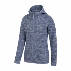 Mountain Warehouse Womens/Ladies Lleyn II Melange Full Zip Hoodie - 12 UK, Dark Blue