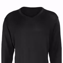 Premier Mens Knitted Cotton Acrylic V Neck Sweatshirt - 5XL, Black