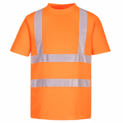 Portwest Unisex Adult Hi-Vis Safety T-Shirt (Pack of 6) - L, Orange