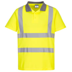 Portwest Unisex Adult Hi-Vis Polo Shirt (Pack of 6) - L, Yellow