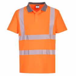 Portwest Unisex Adult Hi-Vis Safety Polo Shirt (Pack of 6) - L, Orange