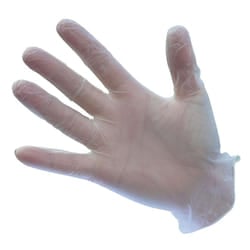 Portwest Unisex Adult Powdered Vinyl Disposable Gloves (Pack of 100) - M, Clear