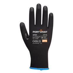 Portwest Unisex Adult AP33 - LR15 Touch Screen PU Safety Gloves (Pack of 12) - 10, Black
