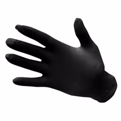 Portwest Unisex Adult A925 Powder Free Nitrile Disposable Gloves (Pack of 100) - 10, Black