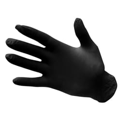 Portwest Unisex Adult A925 Powder Free Nitrile Disposable Gloves (Pack of 100) - 10, Black