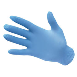 Portwest Unisex Adult A925 Powder Free Nitrile Disposable Gloves (Pack of 100) - 10, Blue