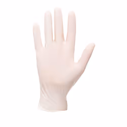 Portwest Unisex Adult Latex Disposable Gloves (Pack of 100) - 8, White