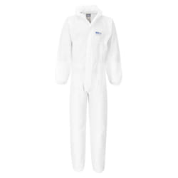 Portwest Unisex Adult SMS FR BIZTEX Overalls (Pack of 50) - M, White