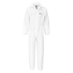 Portwest Unisex Adult SMS FR BIZTEX Overalls (Pack of 50) - XL, White
