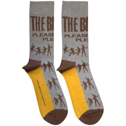 The Beatles Unisex Adult Please Please Me Silhouette Socks - 7 UK-11 UK, Grey