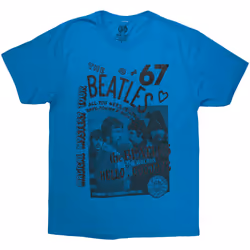 The Beatles Unisex Adult 1967 T-Shirt - S, Blue