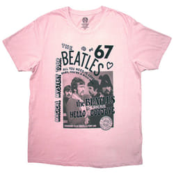 The Beatles Unisex Adult 1967 T-Shirt - S, Pink