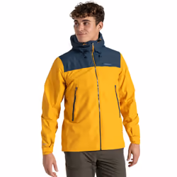 Craghoppers Mens Vanth Waterproof Jacket - XL, Warbler Yellow/Blue Stone