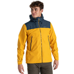 Craghoppers Mens Vanth Waterproof Jacket - XXL, Warbler Yellow/Blue Stone