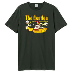 Amplified Unisex Adult Yellow Submarine Bubbles The Beatles T-Shirt - XS, Charcoal
