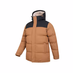 Mountain Warehouse Mens Snow Borg Lined Padded Jacket - 3XL, Tan