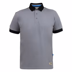 Duke Mens D555 Prinstead Pique Ribbed Collar Kingsize Polo Shirt - 3XL, Grey/Black