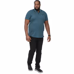Duke Mens D555 Troy 2 Textured Polo Shirt - S, Teal