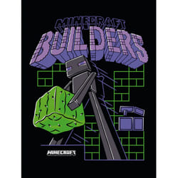 Minecraft Builders Canvas Print - 40.5cm x 30.5cm x 2cm, Black/Multicoloured
