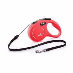 Flexi New Classic Retractable Dog Cord - 5m, Red