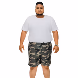 Duke Mens D555 Kody Camo All-Over Print Kingsize Swim Shorts - 4XL, Camo Green