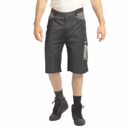 Goodyear Mens Multi Pocket Cargo Shorts - 36R, Black/Grey